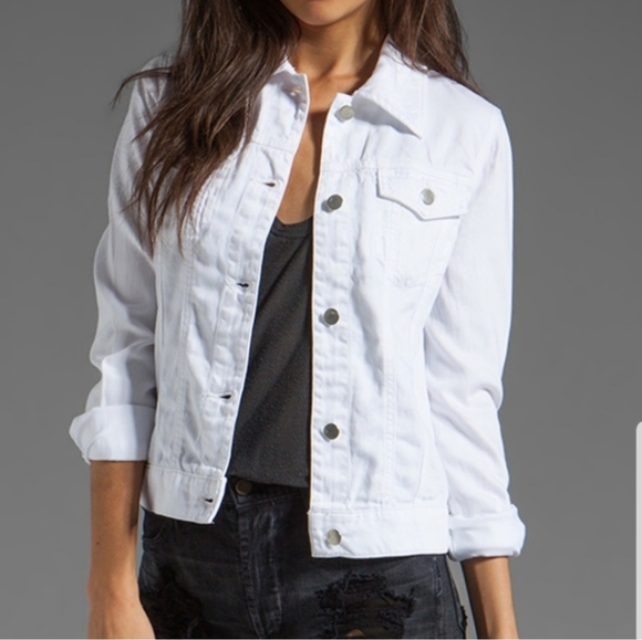 J brand white denim jacket ONE OF A KIND - Picture 3 of 10